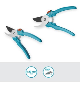 Gardena Easycut Bahçe Makası, Bypass Kesimi, 20 Mm Kesme Çapı, Ergonomik Saplar, Powercoating Bıçakl