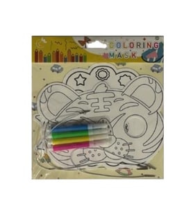 Coloring Maske Boyama Seti Mask