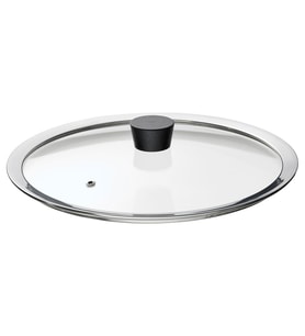 Tencere kapağı, paslanmaz çelik-cam, 29 cm
