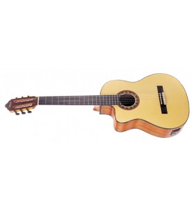 Valencia VC304CEL Elektro Klasik Gitar Solak (Cutaway) Solaklar İçin - Ekolayzırlı - Kesik Kasa