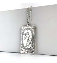Kişiye Özel Tarot (The World) Dünya Kolye
