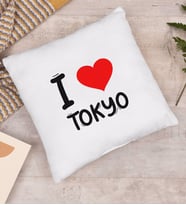 BK Gift I Love Tokyo Tasarımlı Yastık - Model 1