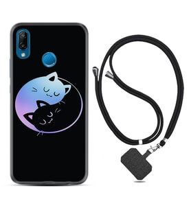 Huawei P20 Lite Mate 10 20 Lite Pro P40 Lite KılıfBoyun Askılı Silikon Love Cats 1604