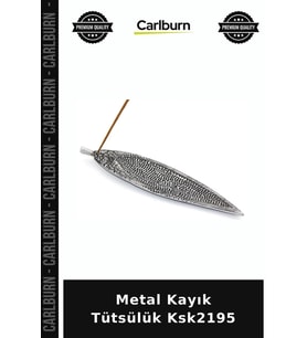 Özel Üretim Dekoratif Aksesuar Ev Hediye Şık Metal Kayık Tütsülük