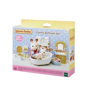 5286 Sylvanian Families, Banyo Seti, 20 parça ,+3 yaş, figürler ayrı satılır.