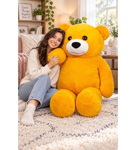 Pandamkee 180 Cm Dev Büyük Ayıcık (%100 YERLİ) (Sarı)