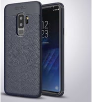 Samsung Galaxy S9 Plus Kılıf Esnek Pu-Deri Leather-Pu Serisi Protected Case (Lacivert)