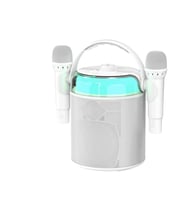 Earldom A30 RGB Işıklı Karaoke Mikrofonlu Bluetooth Kablosuz Hoparlör (Beyaz)