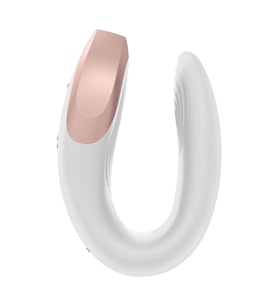 Telefon Kontrollü Çiftlere Özel Satisfyer Double Love White Vibratör