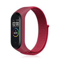 Xiaomi Mi Band 3 Uyumlu Kordon Hasır Örgü Cırt Cırtlı Terletmeyen Zore KRD-03 Kumaş Kayış