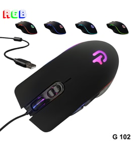 Trio - G202 RGB Gaming Mouse – USB Kablolu Oyuncu Faresi (Siyah)