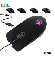 Trio - G202 RGB Gaming Mouse – USB Kablolu Oyuncu Faresi (Siyah)