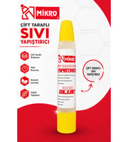 Mikro Çift Taraflı Sıvı Yapıştırıcı Güçlü Yapışma Hızlı Kuruyan Kağıt Karton Ahşap El İşi Tutkalı 1 Adet