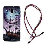 Samsung J6 Plus J7 Prime J7 Pro M20 Kılıf Boyun Asklı Rasta Silikon Time 1749