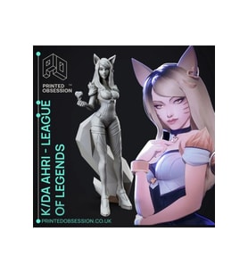 League of Legends Ahri Figür Kendin Boya 15CM