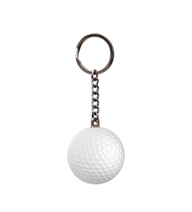 Zekupp Golf Topu Anahtarlık, El Yapımı İsimli Anahtarlık, Hediyelik Anahtarlık, 2 Renk Seçeneği: Beyaz Kırmızı, El Yapımı Metal Anahtarlık