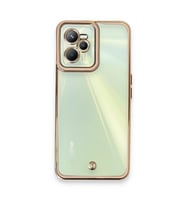 Realme C35 Kılıf Liva Lens Silikon - Pudra