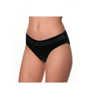 Tutku Elit 12' li Bayan Beli Dantelli Bikini Külot 2704 (Siyah)