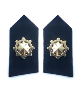 HARİCİ ASTSUBAY YENİ BAKIM SPOLET - YAKA İŞARETİ (Siyah)