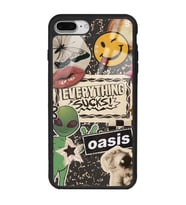 iPhone 7 Plus Retro Sticker Tasarımlı Glossy Telefon Kılıfı