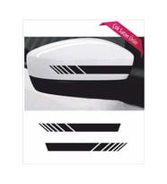 Oto Ayna Şerit Sticker Siyah 2 Li 20*2,5 Cm