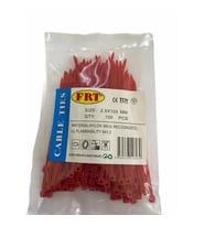 Mey İthalat® FRT Kırmızı 2,5x100 Kablo Bağı