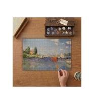 Claude Monet Argenteuil Kırmızı Tekneler Tasarımı 240 parça Ahşap Puzzle Ahşap Kutuda MP06600