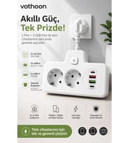 Bkl-502 Akım Korumalı 2li Priz 2 Usb Ve 2 Type-c Çıkış 4000w Hızlı Şarj Duvar Tipi Dokunmatik Led Aydınlatmalı