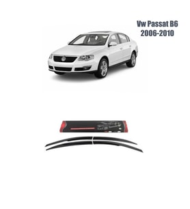 Vw Passat B6 Mugen Cam Rüzgarlığı 2006-2010 arası 4'lü Sunplex (Beyaz)