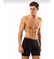 ERDEM 1470 ERKEK LİKRALI UZUN BOXER 3 ADET (Siyah)