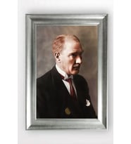 Gümüş Çerçeveli Atatürk Tablo a555