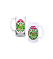 Ghostbastır Design Skinners Kulplu Bira Bardağı Buzlu veya Şeffaf Seçenekli 0215
