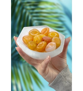 Akik Taşı Tamburlanmış Kütle - 100 Gram