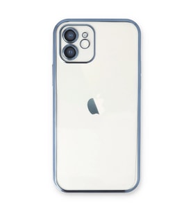 Apple İphone 12 Kılıf Razer Lensli Silikon - Açık Mavi