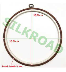 Nurge No:2 Yuvarlak Plastik Pano Kasnağı - 13.5cm - 10mm NO:2