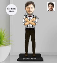 Kişiye Özel Berber Erkek Ahşap Eco Biblo -1
