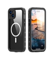 Apple iPhone 15 Plus Kılıf 1-1 Su Geçirmez Kılıf (Siyah)