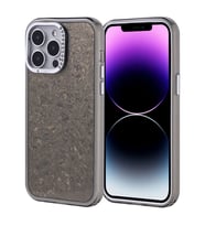 iPhone 14 Pro Max Kılıf Taşlı Tasarımlı Kapi Kılıf (Siyah)