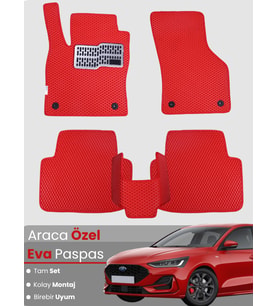 FORD FOCUS 4 HATCHBACK-(2019-2023) Uyumlu EVA Paspas Tam Set–Araca Özel,Su Geçirmez
