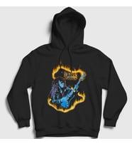 Presmono Unisex Siyah Fire Gitarist Hediye Yngwie Malmsteen Kapüşonlu Sweatshirt 527151tt