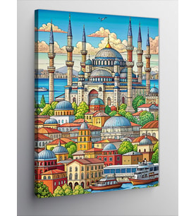 Kanvas Tablo İstanbul Minyatürü