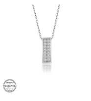 Swarovski Taşlı Gümüş Sırataş Bayan Kolye