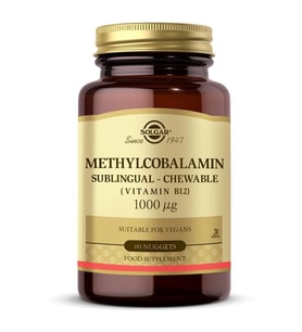 Solgar Methylcobalamin - Vitamin B12 1000mcg Sublingual 60 Tablet