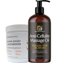 M3 Naturals Yağı Anti-Cellulite Massage Oil 240 ml + Smarter Curcumin Antiyağ Fazla 130 gr
