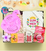 Yaza Özel Bardak Tutucu Havuz Simiti & Ham Bez Çanta & Lotus Mandal Toka & Thalia Vegan Sabun & Thalia LipBalm Hediye Seti