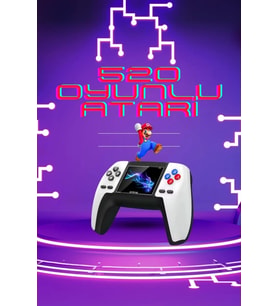 Kablosuz Oyun Konsolu Atari Game Stick Retro Konsol 520 Oyunlu