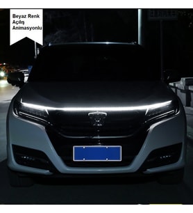 Açılış Animasyonlu Beyaz Renk Kaput Ledi Animasyonlu 120cm