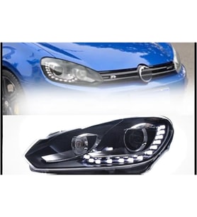 volkswagen golf 6 (2009.2012)  15 ledli  mercekli far