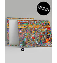 Reddit R Place 2023 Kanvas Tablo, R/Place 2023 Son Hali, Dekoratif Duvar Tablosu