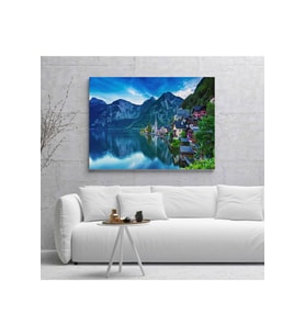 Avusturya Hallstatt Kanvas Tablo
